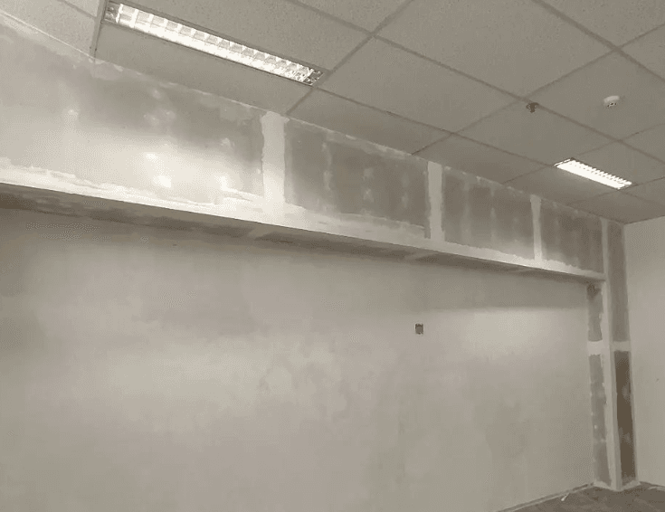 Instalação de Drywall Antichamas industrial pela Calhas Franco